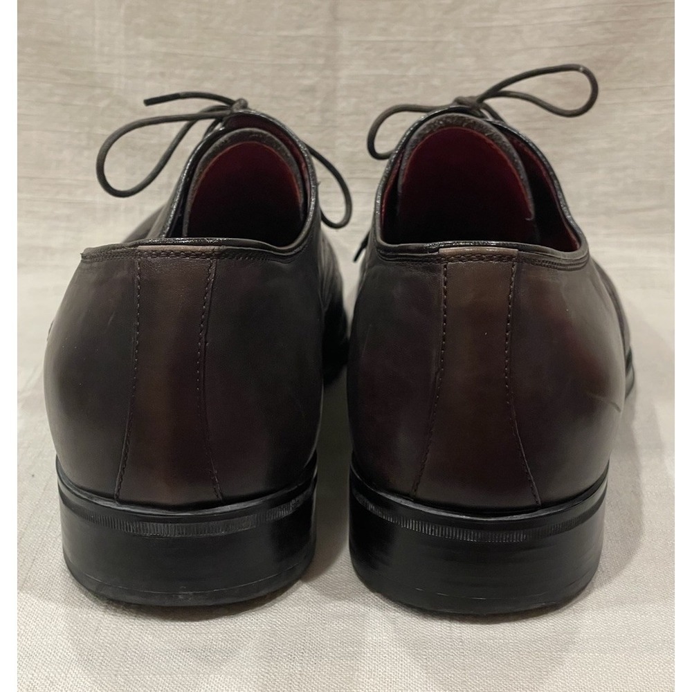 BARRETT Oxford Dark Brown Leather Full Brogue Wingtip Dress Shoes Men's Sz 10.5 - Picture 6 of 16